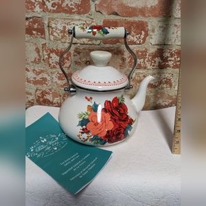 Pioneer Woman New Floral Flowers teapot